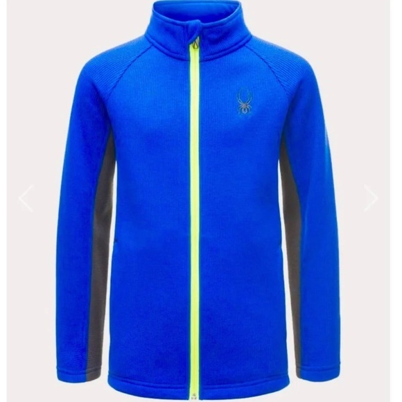 NEW! Spyder Constant Stryke Full Zip Jacket Sweater Fleece Lined Blue SZ M - Picture 8 of 8